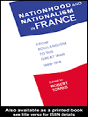 cover image of Nationhood and Nationalism in France